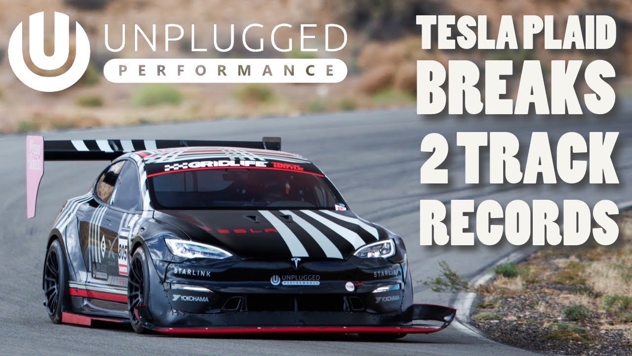 "Dark Helmet" Tesla Model S Plaid Sets Multiple Records at GridLife Streets of Willow
