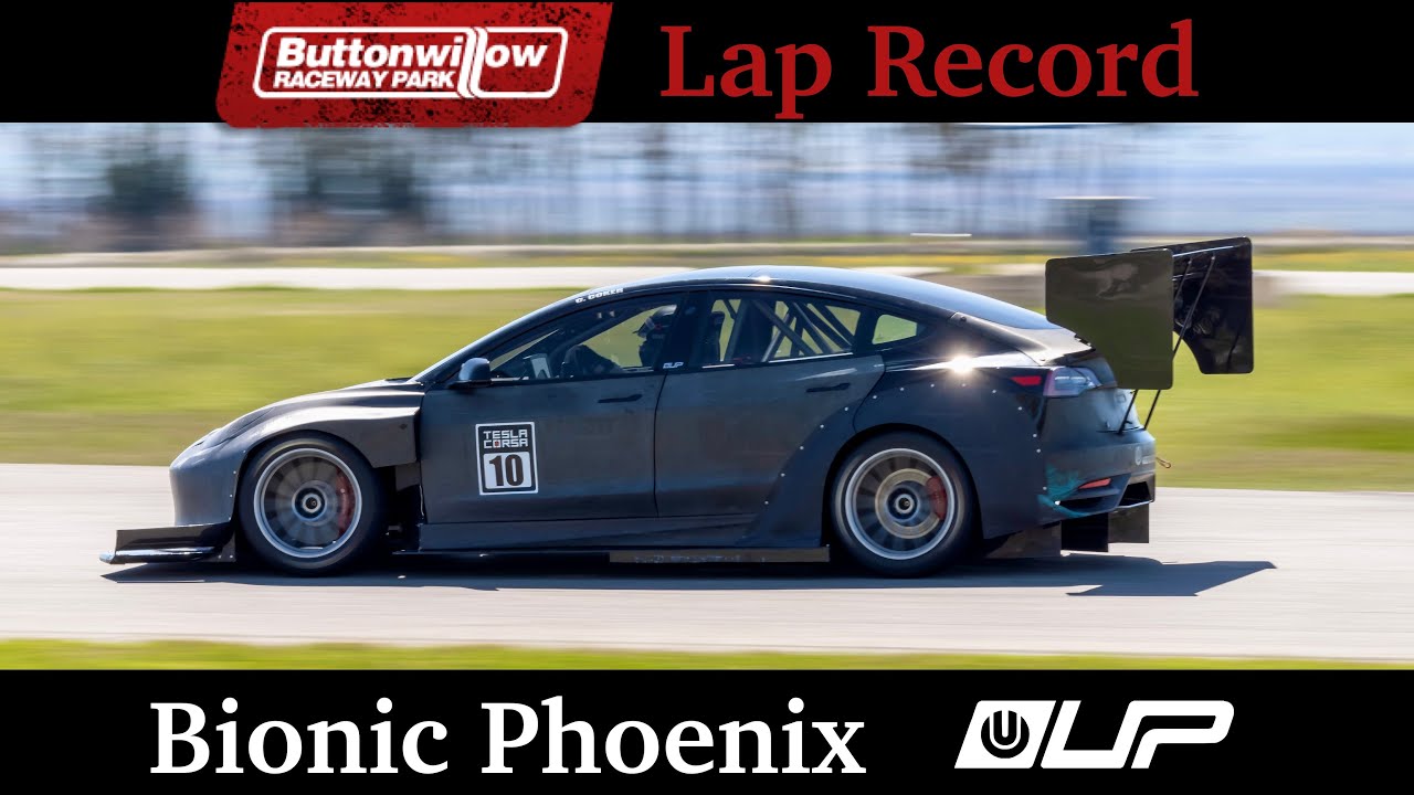 Tesla Model 3 Lap Record - Bionic Phoenix dominates with insane grip. Full send!
