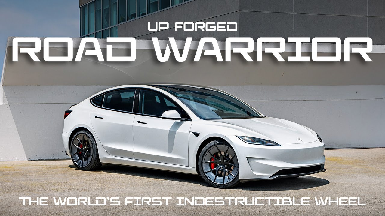 Tesla Model 3 Performance on Indestructible UP Forged Road Warrior Wheels | UP-RW