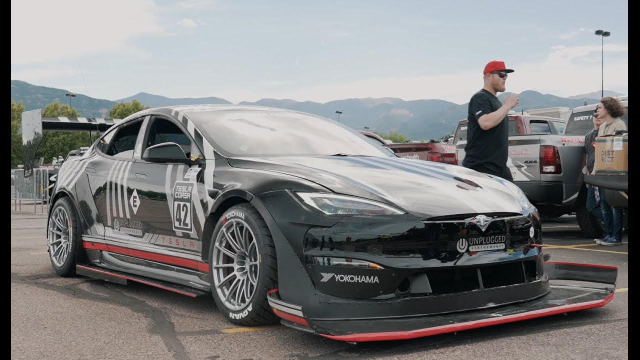 Our Model S Plaid Race Car Dark Helmet is ready for Pikes Peak 2022