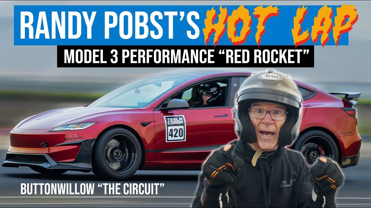 Tesla Model 3 Performance (2024) - Hot Lap on Buttonwillow's New Circuit Track | 1:51.79