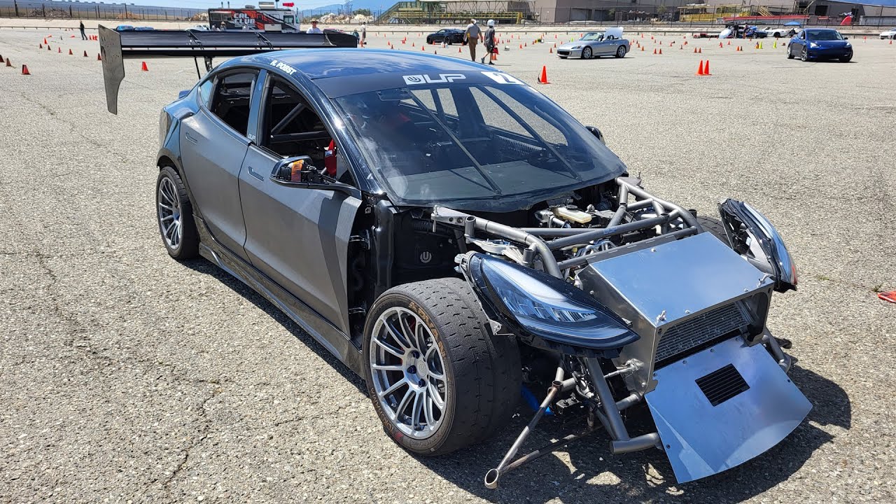 Bionic Phoenix - Tesla Model 3 Performance at SCCA CalClub Autox Series #5 2022