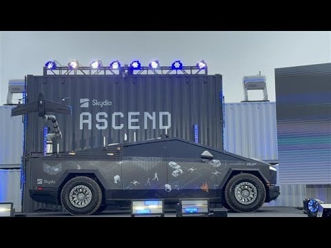 Unplugged Performance's Tesla Cybertruck showcases at Skydio Ascend 2025