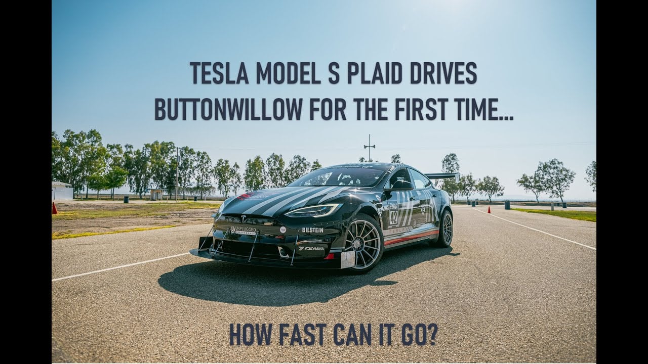 Unplugged Performance Tesla Model S Plaid - Dark Helmet's EV Record First Shakedown at Buttonwillow