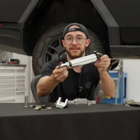 How UP CYBRSHOCKS Transforms the Cybertruck’s Ride Without Touching Tesla’s Factory Suspension