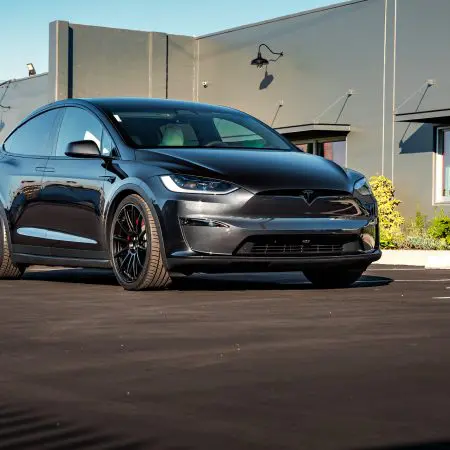 Stealth Gray Tesla Model X on 22-Inch UP Forged UP-03 Wheels