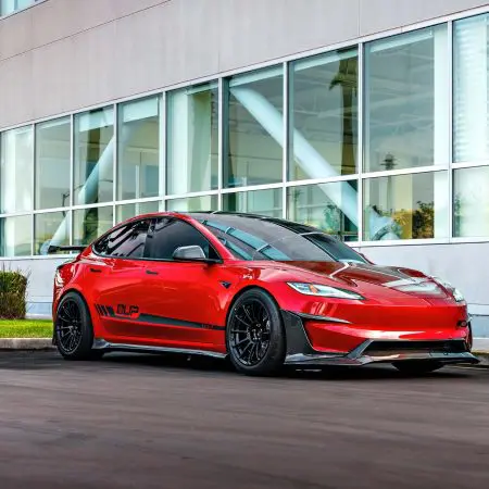 Ultra Red Tesla Model 3 Performance ‘Red Rocket’ On 18-Inch UP Forged UP-03 Wheels