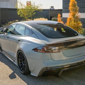 Battleship Gray 2020 Tesla Model S-Apex
