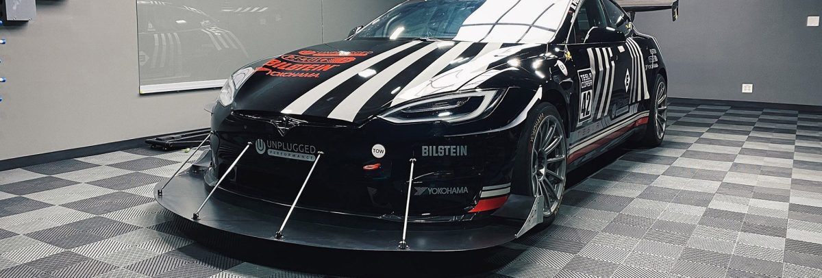 2021 Unplugged Performance Tesla Model S Plaid Pikes Peak Race Car
