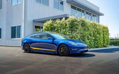 Jim Zeeb's Deep Blue Metallic Tesla Model 3 - UP Carbon Fiber Aero