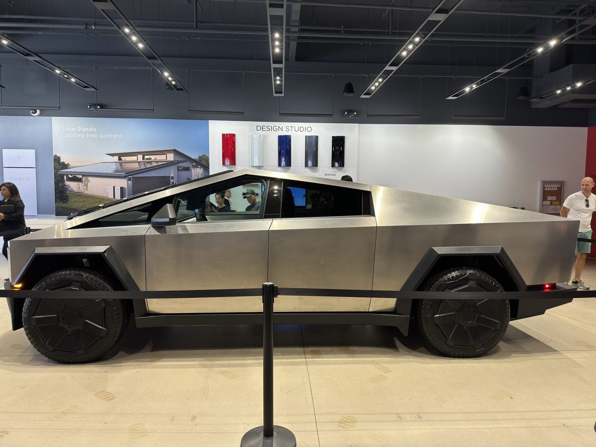 Tesla Cybertruck Appears in Showrooms Ahead of Delivery Event