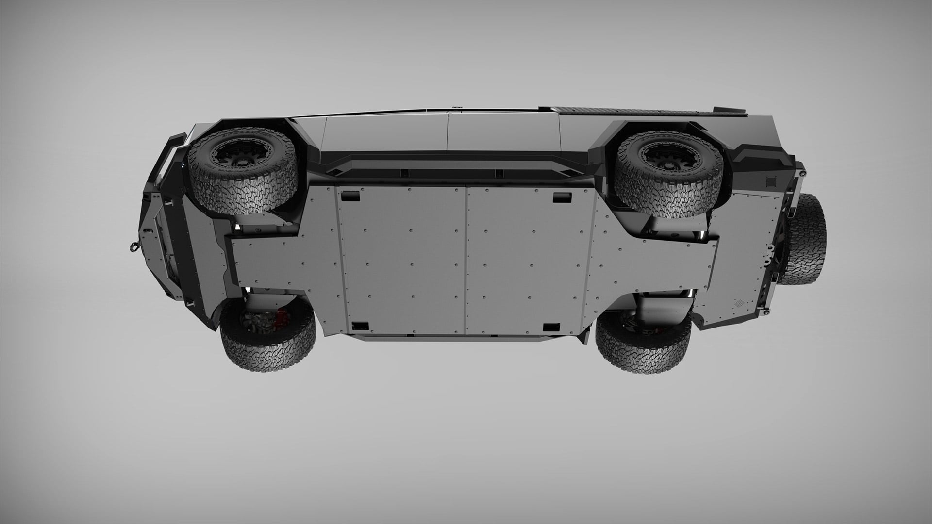 Top 10 Upgrades for the Tesla Cybertruck AWD from Unplugged Performance 2 Tesla Cybertruck Underbody Armor – UP INVINCIBLE® - After 2