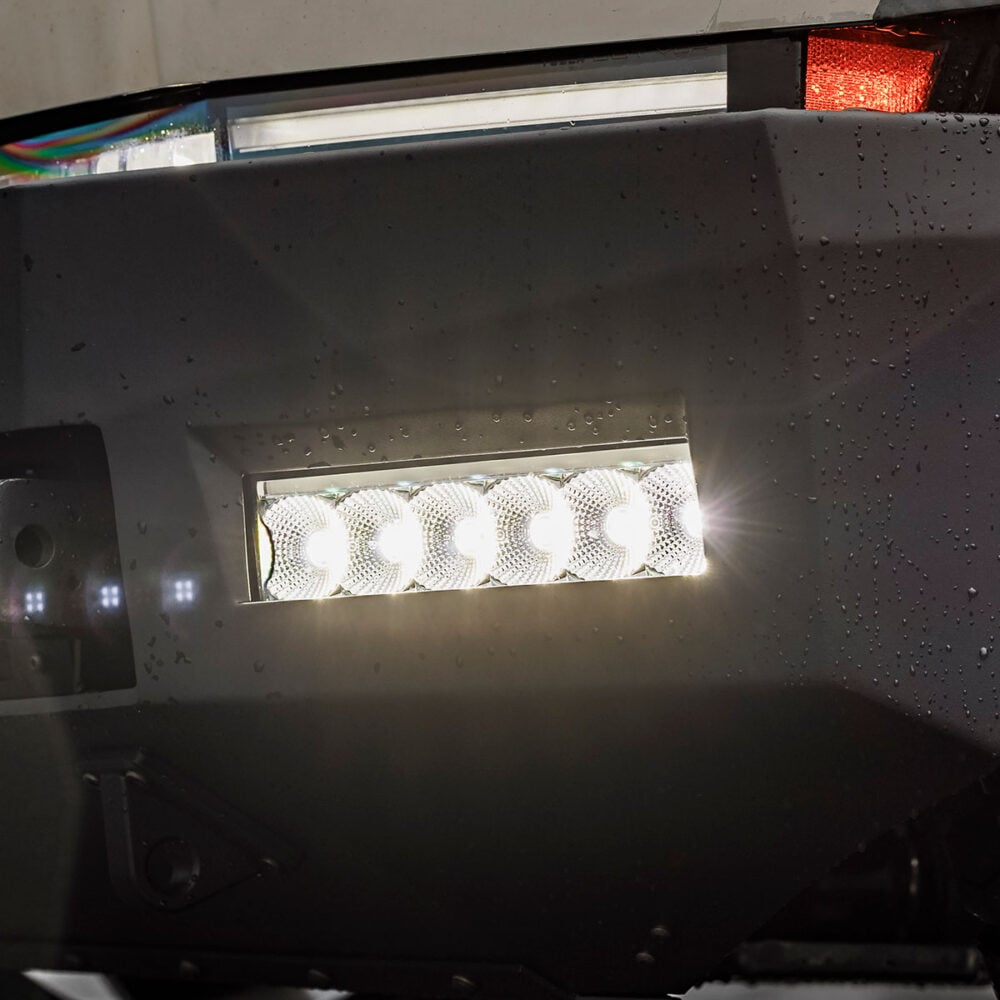 Tesla Cybertruck Unplugged Performance Invincible Bumper Front Flood Lights
