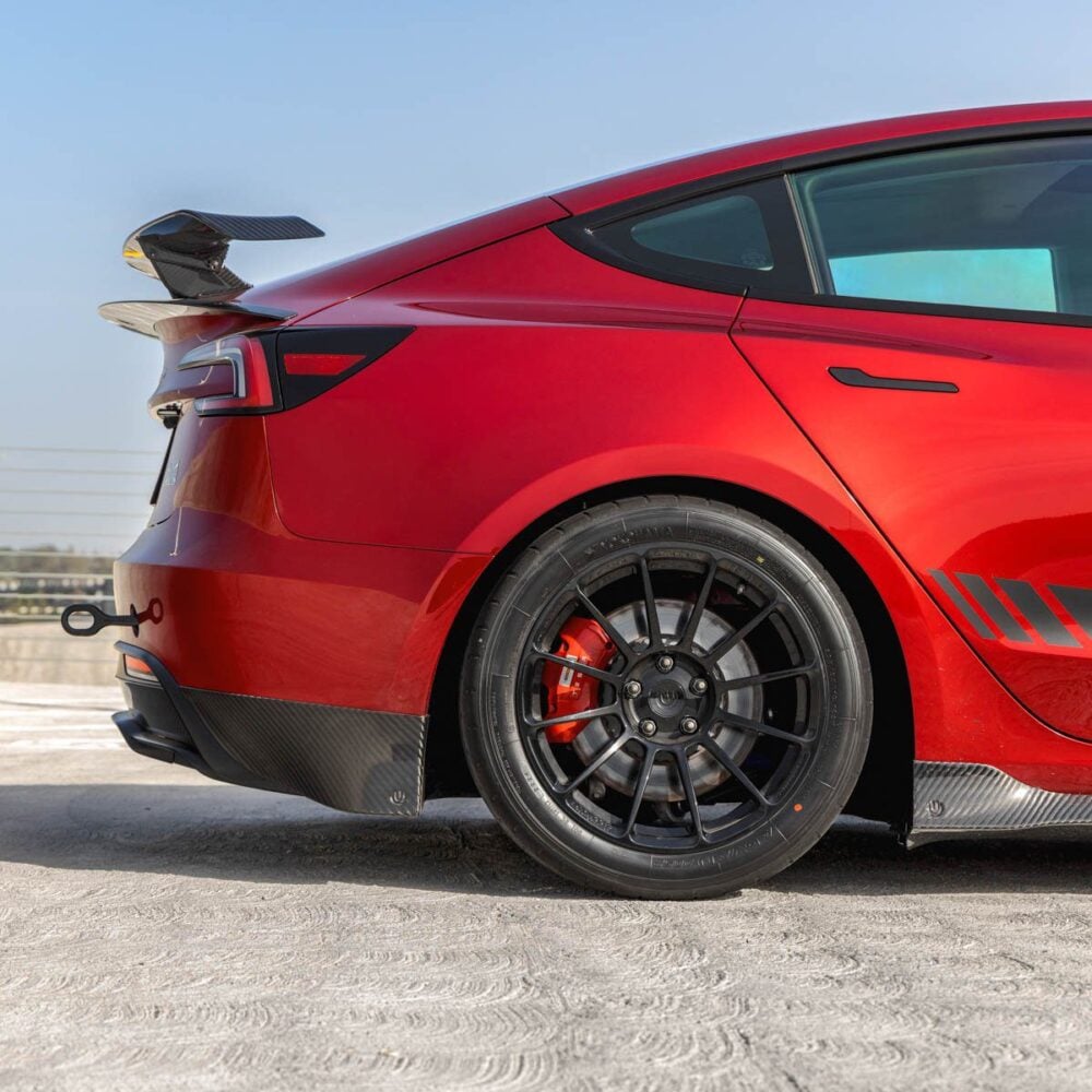Tesla Model 3 (2024+) Carbon Fiber Rear Spats - Unplugged Performance