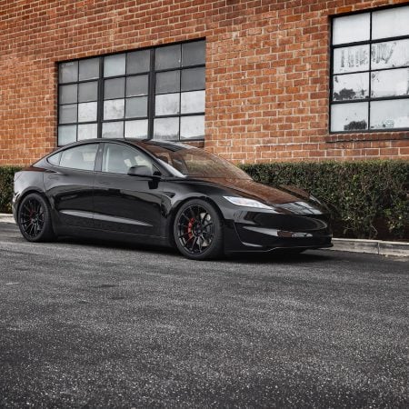 Black Tesla Model 3 Performance – UP-03 Forged Wheels In Gloss Black