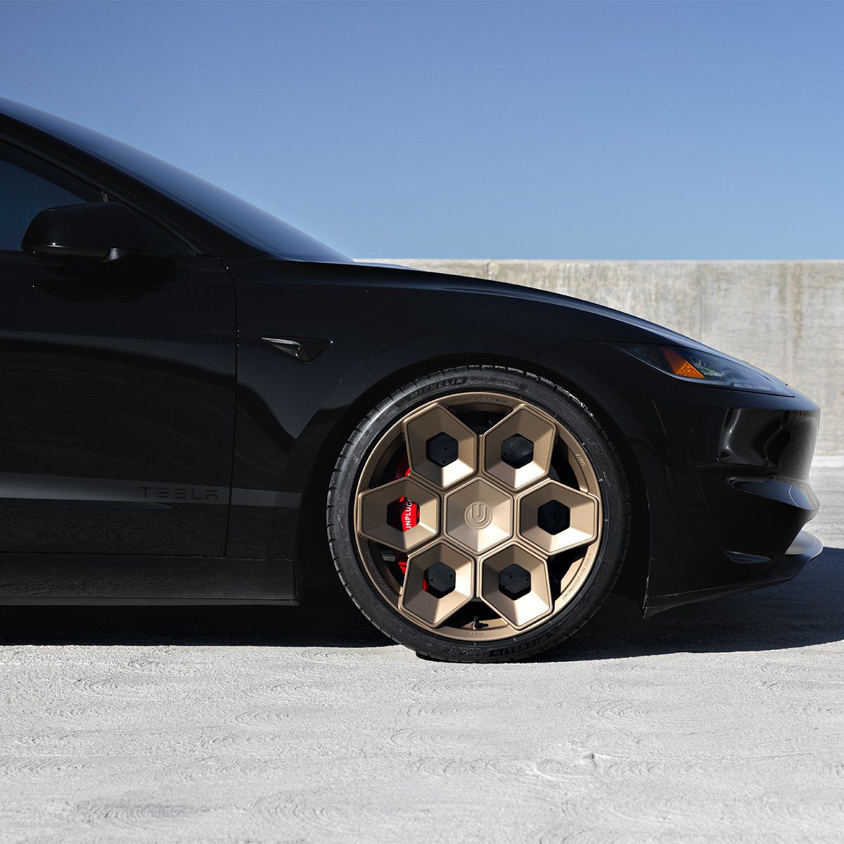 Tesla Model 3 - UP CYBRHEX Forged Wheels (Set of 4) - Unplugged