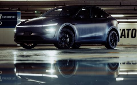 Sawyer Merritt XPEL Stealth PPF Tesla Model Y on 20inch UP-05 Forged Wheels in Satin Black