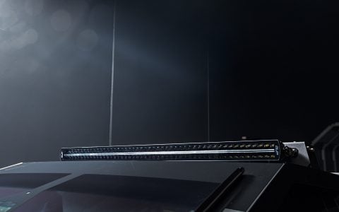 UP INVINCIBLE Cybertruck with Front and Rear Bumper UP-03 Beadlock Forged Wheels Roof Rails with Molle Panel Rack & 50in Light Bar