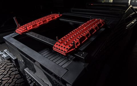 UP INVINCIBLE Cybertruck with Front and Rear Bumper UP-03 Beadlock Forged Wheels Roof Rails with Molle Panel Rack & 50in Light Bar