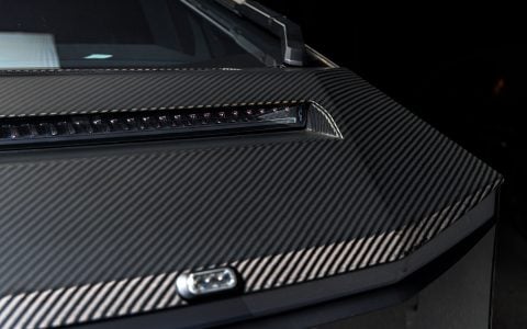 UP INVINCIBLE Cybertruck with Front and Rear Bumper UP-03 Beadlock Forged Wheels Roof Rails with Molle Panel Rack & 50in Light Bar