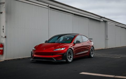 Red Rocket 2024 Tesla Model 3 Performance & Model Y Launch Edition on UP Forged UP-RW Road Warrior Wheels 1 Red Rocket 2024 Tesla Model 3 Performance & Model Y Lauch Edition on UP Forged UP-RW Road Warrior Wheels