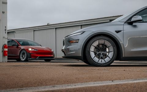 Red Rocket 2024 Tesla Model 3 Performance & Model Y Launch Edition on UP Forged UP-RW Road Warrior Wheels 16 Red Rocket 2024 Tesla Model 3 Performance & Model Y Lauch Edition on UP Forged UP-RW Road Warrior Wheels