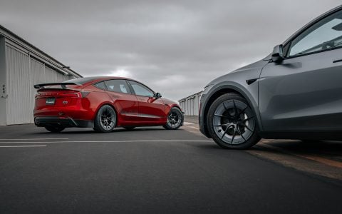 Red Rocket 2024 Tesla Model 3 Performance & Model Y Launch Edition on UP Forged UP-RW Road Warrior Wheels 9 Red Rocket 2024 Tesla Model 3 Performance & Model Y Lauch Edition on UP Forged UP-RW Road Warrior Wheels