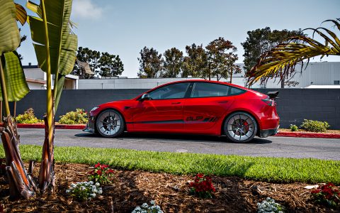 Red Rocket 2024 Tesla Model 3 Performance on 20 Inch UP Forged UP-RW Road Warrior Wheels 3 Red Rocket 2024 Tesla Model 3 Performance on 20 Inch UP Forged UP-RW Road Warrior Wheels