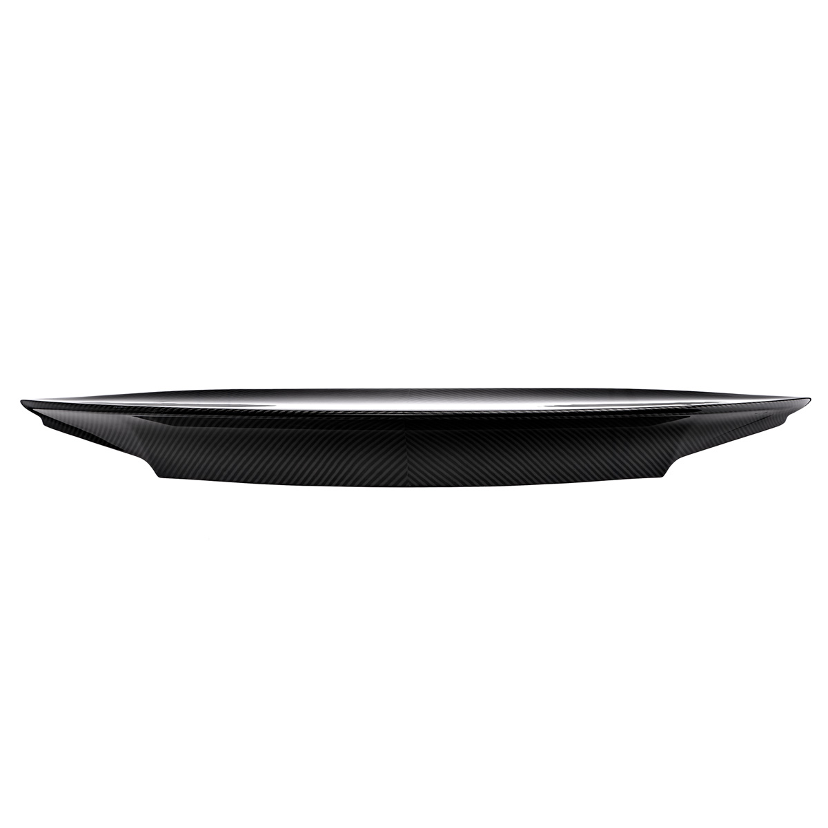 IKON MOTORSPORTS Matte Carbon Fiber Trunk Spoiler For Tesla Model S 2012-2025 – OE Style Rear Lip Wing