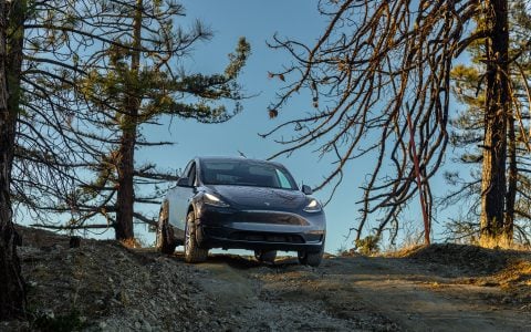 Lifted Tesla Model Y on Dirt and Snow Coilovers with UP Forged UP-03 Off-Road Spec Wheels 5 Lifted Tesla Model Y on Dirt and Snow Coilovers with UP Forged UP-03 Off-Road Spec Wheels