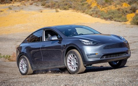 Lifted Tesla Model Y on Dirt and Snow Coilovers with UP Forged UP-03 Off-Road Spec Wheels 6 Lifted Tesla Model Y on Dirt and Snow Coilovers with UP Forged UP-03 Off-Road Spec Wheels
