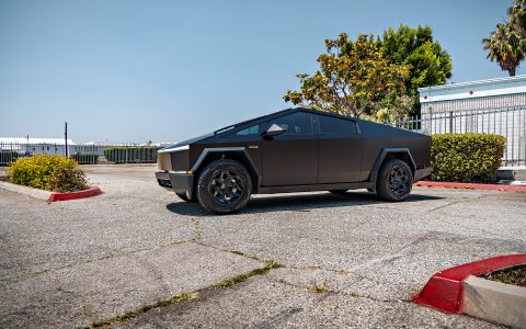 Matte Black PPF Tesla Cyberbeast on UP Forged CYBRHEX Wheels in Gloss Black 1 Matte Black PPF Tesla Cyberbeast on UP Forged CYBRHEX Wheels in Gloss Black