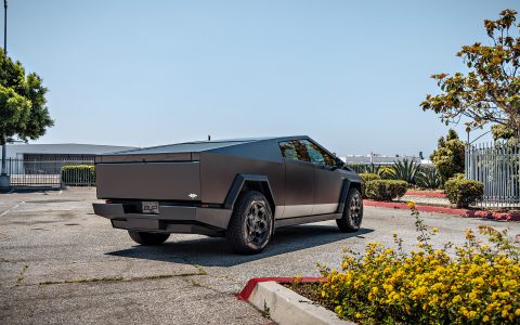 Matte Black PPF Tesla Cyberbeast on UP Forged CYBRHEX Wheels in Gloss Black 12 Matte Black PPF Tesla Cyberbeast on UP Forged CYBRHEX Wheels in Gloss Black