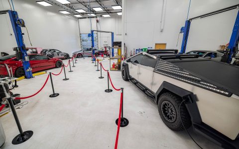 Welcoming Hundreds of Tesla Enthusiasts to Experience the Future of Tesla Customization 48 Unplugged Performance technical center showcase for the Open House Event.