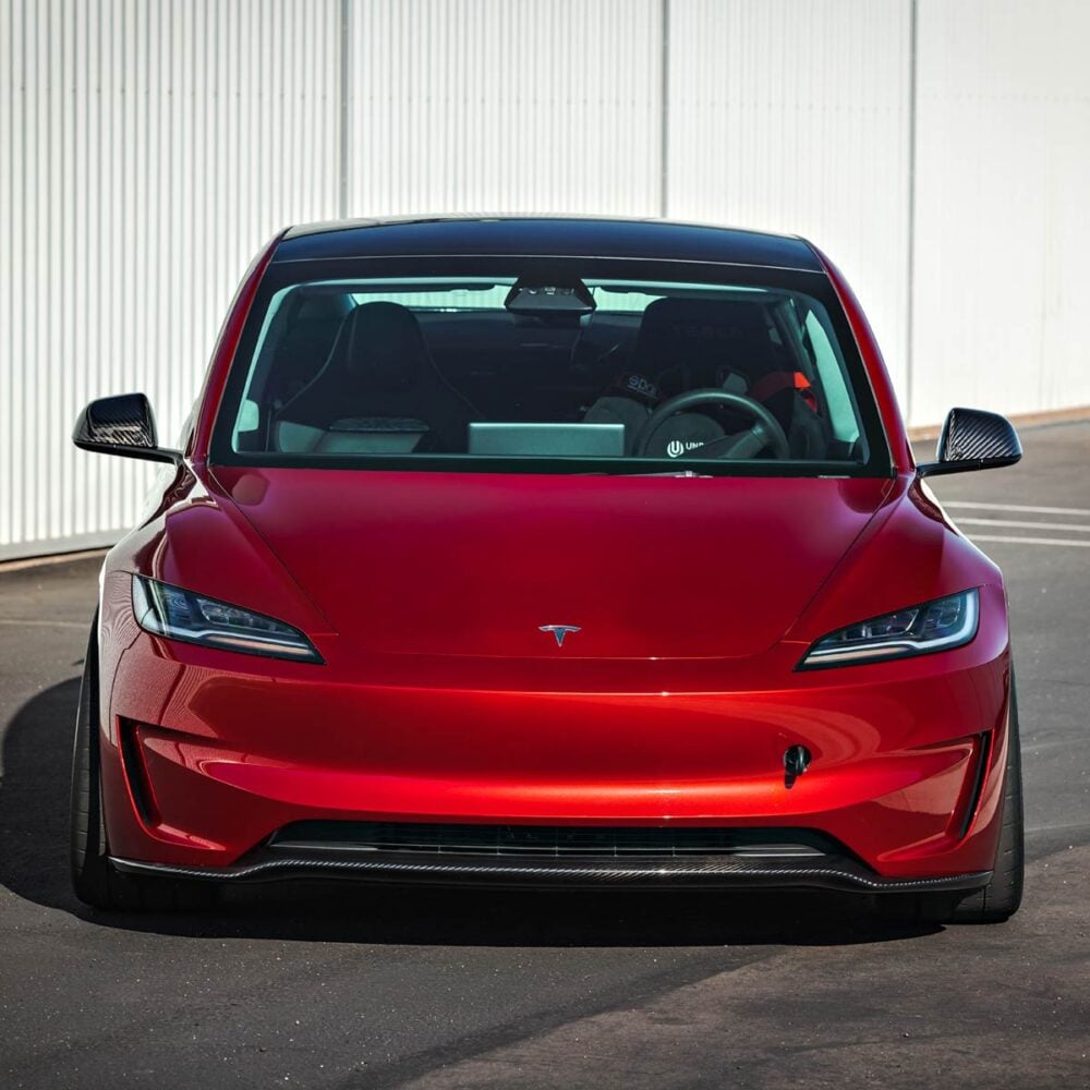Tesla Model 3 Performance (2024+) Carbon Fiber Front Lip Cover