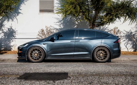 Stealth Grey Tesla Model X Long Range with UP Forged UP-03 Satin Bronze Wheels 12 Stealth Grey Tesla Model X Long Range with UP Forged UP-03 Satin Bronze Wheels