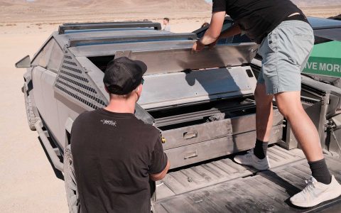 Trona Pinnacles Adventure with UP INVINCIBLE Parts and the Cybertruck Cyber Odyssey Community