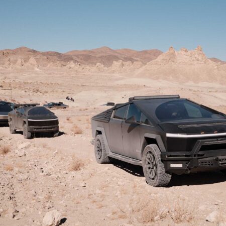 Trona Pinnacles Adventure with UP INVINCIBLE Parts and the Cybertruck Cyber Odyssey Community