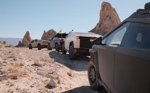 Trona Pinnacles Adventure with UP INVINCIBLE Parts and the Cybertruck Cyber Odyssey Community