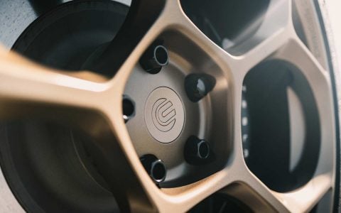 Satin Black Tesla Model X Long Range with UP Forged UP-05 Wheels in Satin Bronze