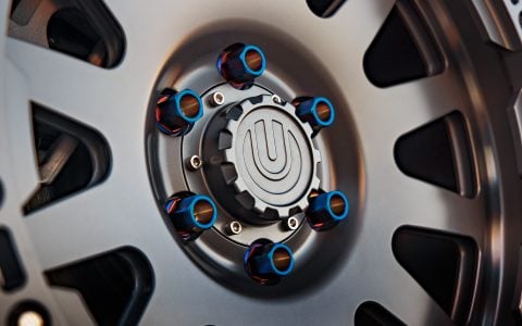 Gloss Black Tesla Cybertruck On 20-Inch UP Forged UP-03 Beadlock Wheels 1