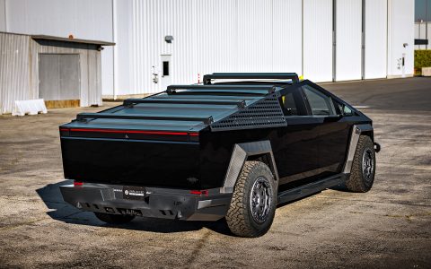 Gloss Black Tesla Cybertruck UP INVINCBILE Build and UP Forged UP-03 Beadlock Wheels Unplugged Performance 1920px (10)