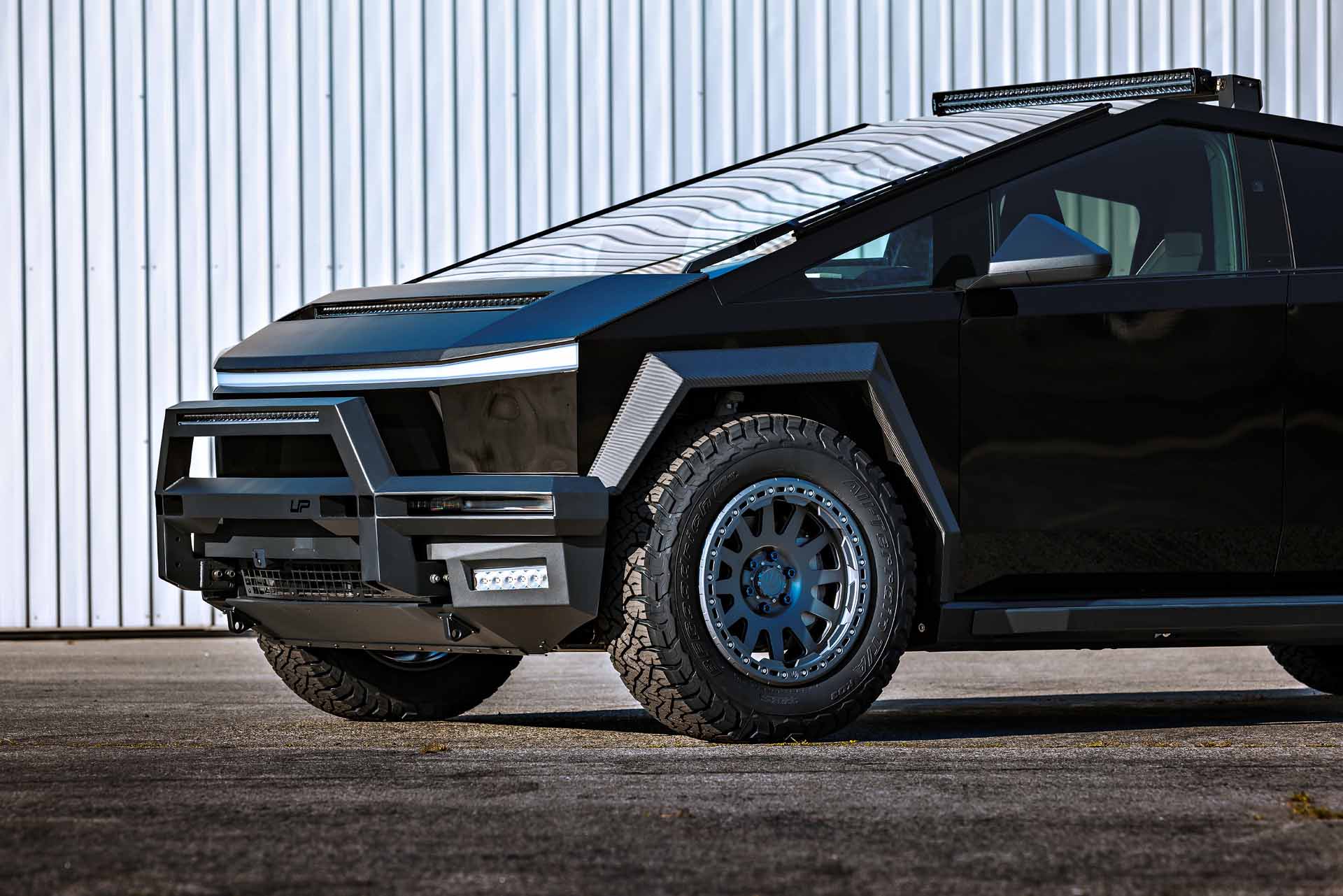 Some Cybertruck builds UP INVINCIBLE start local. This one started on the opposite coast. 12 Some Cybertruck builds UP INVINCIBLE start local. This one started on the opposite coast.