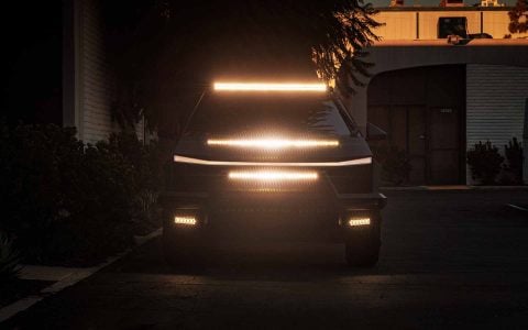 Gloss Black Tesla Cybertruck UP INVINCBILE Build with Steel Bumpers Rock Sliders Unplugged Performance 1920px200kb (9)