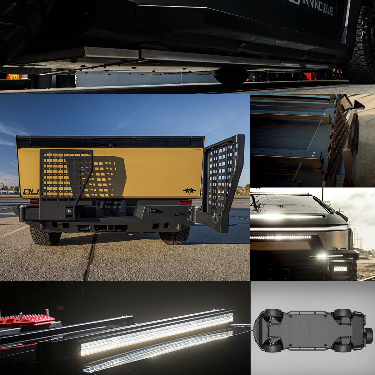 Tesla Cybertruck Heavy-Duty Armor Exterior System UP INVINCIBLE®