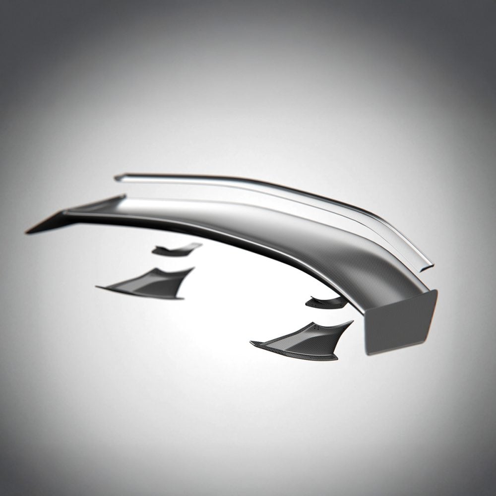 Tesla Model 3 2024_ Ascension RR Rear Carbon Fiber Wing 2