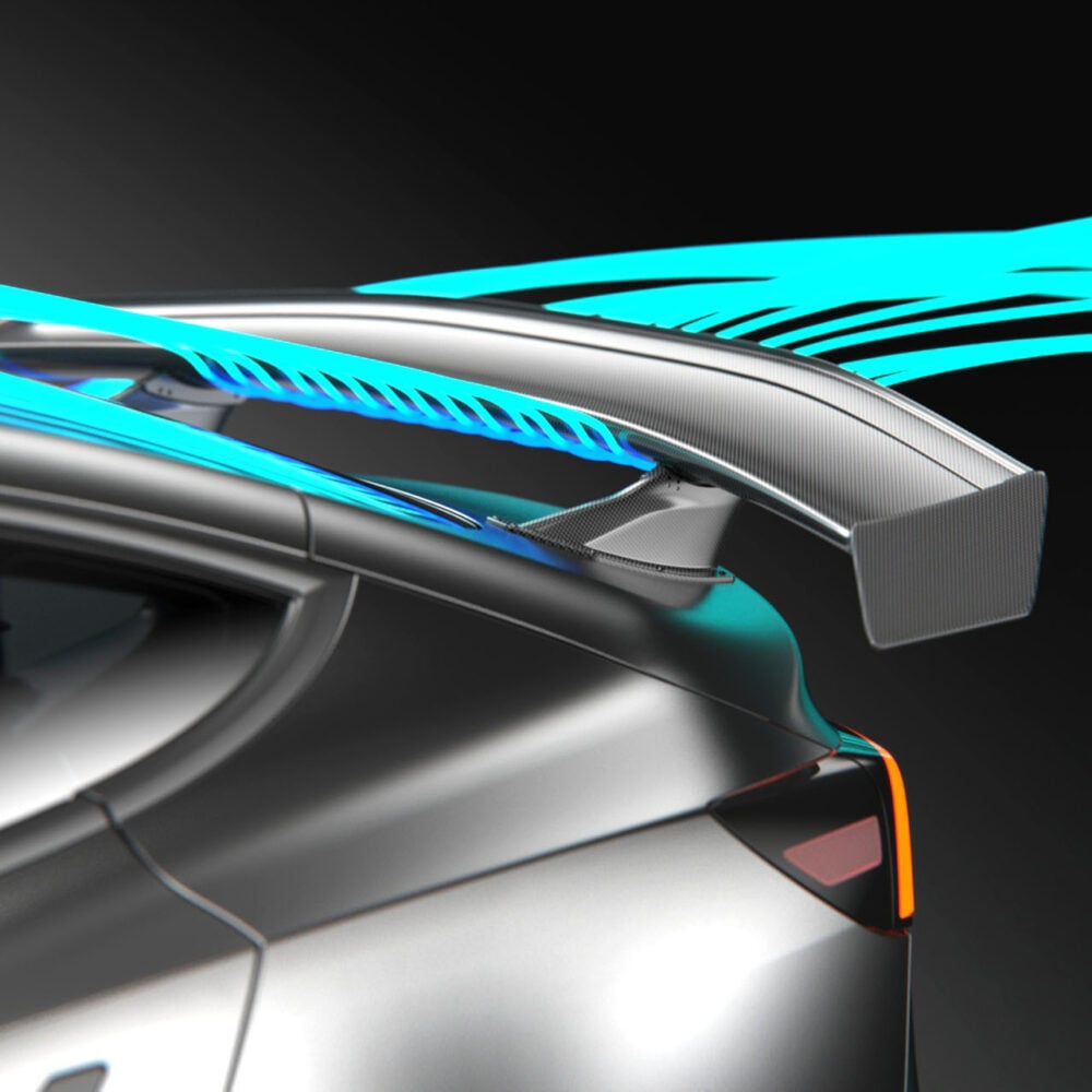 Gurney Flap For UP Ascension-RR Rear Wing - Unplugged Performance