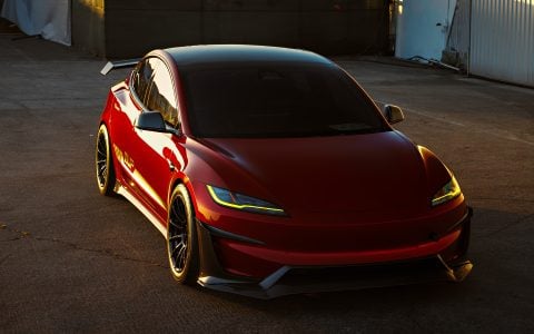 Ultra Red Tesla Model 3 Performance on 18-Inch UP Forged Race Spec UP-03 Wheels in Gloss Black 8 Ultra Red Tesla Model 3 Performance on 18-Inch UP Forged Race Spec UP-03 Wheels in Gloss Black 14