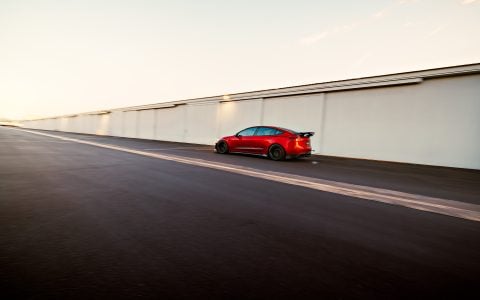 Ultra Red Tesla Model 3 Performance on 18-Inch UP Forged Race Spec UP-03 Wheels in Gloss Black 11 Ultra Red Tesla Model 3 Performance on 18-Inch UP Forged Race Spec UP-03 Wheels in Gloss Black 17