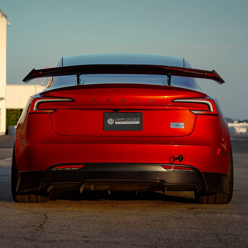 Tesla Model 3 2024_ Ascension RR Rear Carbon Fiber Wing